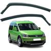 AirFlux Set di 2 deflettori d'aria compatibili con modelli Volkswagen Caddy MK3 2003 2004 2005 2006 2007 2008 2009 2010 2011 2012 2013 2014.