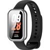 GIOPUEY [2 Pezzi Cover per Xiaomi Band 8 Active, Soft TPU, Shock Resistant, Xiaomi Band 8 Active Custodia - Silver+Silver