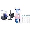 Oral-B iO 8 Go Electric Spazzolino Elettrico Puizia professionale Profonda, Tecnologia Magnetica, Micro-Vibrazioni & iO Testine Spazzolino Elettrico, Confezione da 4 pezzi, Gentle Care