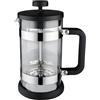 Café Olé Moderno LM-06C 600 ml Caffettiera French Press, 5 tazze, nero/argento