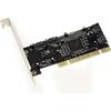 KALEA-INFORMATIQUE Scheda controller PCI SATA 4 PORTE INDIPENDENTI o RAID 0 1 0+1 con chipset SILICON IMAGE SIL3114. Con staffe HIGH PROFILE e LOW PROFILE.