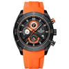 NAVIFORCE Orologio cronografo da uomo, impermeabile, cinturino in morbido silicone, sportivo, al quarzo, con data automatica, Bbo, Cinturino
