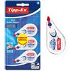 BIC Tipp-Ex, Mini Pocket Mouse, Bianchetto a Nastro, Cancelleria Scuola e Ufficio, Correttori a Nastro 2+1, Confezione da 3 Unità