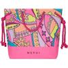 Me-Fui Borse Donna Fuxia Borsa mare con fantasia a contrasto UNI