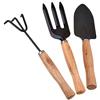 V&AMYA Set 3 Pezzi Utensili da Giardino - Attrezzi per Giardino - Set Giardinaggio 3 Accessori - 2 Rastrelli e 1 Paletta
