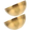 LALADEFIEE 201 Ciotola Per Insalata Di Frutta in Acciaio Inossidabile Color Oro 15 Cm Confezione Da 2 Per Cereali Insalate Tagliatelle Accessorio Da Cucina Facile Da Pulire