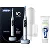Oral-B Spazzolino Elettrico Ricaricabile iO 10 Bianco con Caricatore iO Sense, 1 Spazzolino + Dentifricio Protezione Gengive Pulizia Profonda 75ml