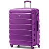 Flight Knight ABS 3 Taglia Valigia Leggera Compatibile Con Alitalia, easyJet, RyanAir, Air Italy E Tanti Altri! Trolley Bagaglio A Mano 55x35x20 cm Grande Bagaglio Da Stiva 4 Rotelle.