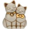 Thun Coppia di Gatti Innamorati, Ceramica, Collezione Altro novità 2025, 13,7 x 10,4 x 15,7 cm