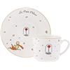 KARACA Le Petit Prince Design - Set di 6 tazzine da caffè e piattino, in porcellana, colore: bianco multicolore, piccole tazze da caffè turco, tazzine da espresso, cappuccino, set da tè - 12 pezzi, 80