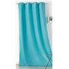Linder Tenda OUTDOOR idrorepellente - tessuta e tinta in Francia - Finitura occhielli canna di fucile antiossidante - Colore blu turchese - Dimensioni 135 x 240 cm - 100% poliestere - collezione TELA