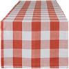 DII Tavolo classico, cotone, rosso vintage, runner da tavolo, 14x108