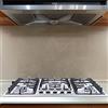 DSYOGX Piano cottura a gas a 5 fiamme, griglia a gas in acciaio inox con ugello, installazione a incasso, compatibile con NG/LPG, per cucina domestica o commerciale in case o ristoranti