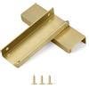 sunlithor Maniglie dorate per armadi, maniglie da cucina, maniglie per mobili, armadi da cucina, maniglie per cassetti, vintage, confezione da 6 pezzi, 96mm BA, lunghezza 120mm