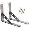 Hosko Staffe Mensole, 30cm Supporto per Mensole Pesanti, Staffe per Mensole ad Angolo Travi per Carichi Giganti, Supporto di Scheda, Scaffale e Mensola (2 Pcs)