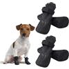 PetGlimmer 4 Pcs Calzini Antiscivolo per Cani, Scarpe per Cani Piccola Taglia, Scarpette per Cani Impermeabili, Traspiranti Copri Zampe per Cani, con Cinghie Regolabili, Scarpe Cane per All'aperto ( 3,7 cm, S)