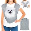 xtemtoamz Borsa per Cani Piccola Taglia, Marsupio Cane Taglia Piccola per Cani Fino a 9 Kg, Borsa Cane Taglia Piccola con Tracolla Regolabile, Borsa Cane per Passeggiate Attività All'Aperto Escursioni, Grigio