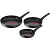 Lagostina Cucina Facile, Set padelle Antiaderenti Ø cm 20-24 - 28, 3 Pezzi, Batteria di Pentole Gas e Forno, Indicatore Cottura Thermo-Signal, Manici Ergonomici
