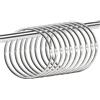 HOMEJOY 10 pezzi 80 mm grande metallo versatile portachiavi a sgancio rapido con gancio per tenda da doccia Hagig telo per vestiti telo da bagno argento