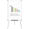 VIZ-PRO Lavagna Non Magnetica Cavalletto Treppiedi Easy Lavagna a fogli mobili 90 x 60