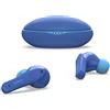 Belkin SOUNDFORM Nano Auricolari true wireless per bambini, Max. 85 dB, Protezione udito,per didattica a distanza, IPX5, 24 ore di riproduzione, Per iPhone, Galaxy, Pixel, Blu,32 - 55,180°,PAC003btBL