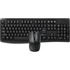 Rapoo | Mouse e tastiera wireless X1800Pro (mouse e tastiera Bluetooth, resistente agli spruzzi, batteria durevole, universale) colore nero