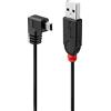 Lindy 31971 - Cavo USB 2.0 Tipo A / Mini-B ad angolo, 1m