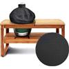 KAMaster KAMsater - Copertura per griglia Kamado Dome da 66 cm, a forma di uovo verde grande, con isola integrata, accessori M BGE impermeabile per esterni