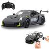 JAMARA Porsche 911 GT2 RS Clubsport 25 1:18 Grigio 2,4 GHz - Licenza ufficiale, interno dettagliato, verniciatura fedele, parabrezza trasparente, luce LED, kit RC