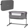 kk Kinderkraft Culla Da Affiancare Neste Up, Lettino Co-Sleeping, Regolabile, Facile Da Montare, Accessori, Grigio Mélange, ‎90 x 57 x 52.5 cm, 9 Kg
