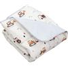 TupTam Tappeto Play Mat Per Bambini e Neonati Coperta 120 x 120 cm Gioco Imbottita XXL, Escavatore beige