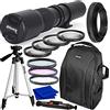 Ultimaxx Pro 500mm1000mm f8 Manuale MultiCoated Teleobiettivo preimpostato per Canon EOS Rebel T3, T3i, T4i, T5, T5i, T6, T7 T6i, T6s, T7i, SL1, SL2, 60D, 70D, 77D, 80D, 5D III, 5D IV, 6D, 7D, 7D