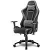 Sharkoon Skiller SGS2 Sedia da Gaming, Imbottita, Poliestere, Grey, 55 x 57 x 83 cm