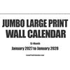 Large Print Calendar Jumbo Large Print | 2023 | Calendario da parete | 13 mesi - gennaio 2023 a gennaio 2024 | 43,2 x 55,9 cm quando è appeso, o 43,2 x 27,9 cm chiuso