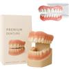 Generic Dentiera premium, set di protesi in silicone morbido, kit di riparazione per protesi per uomini e donne, kit di protesi superiore e inferiore, vestibilità comoda (1 set)