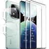 Effcotuo 2 Pezzi Pellicola per Xiaomi Redmi Note 14 Pro Plus 5G/14 Pro+ 5G Vetro Temperato 2 Pezzi Pellicola Fotocamera Durezza 9H Senza Bolle AntiGraffio Protettiva