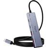 TSUPY Hub USB C 10Gbps, Sdoppiatore USB C con 2 porte USB-C 3.2 & 2 porte USB-A 3.2, Multipresa USB C in alluminio con cavo da 120 cm per MacBook Pro/Air, iMac, iPhone 15/15 Pro, Surface Pro ecc.