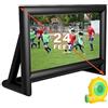 PPXIA Proiettore gonfiabile 24FT tela mega proiezione con supporto e ventilatore, proiezione anteriore e posteriore, per interni ed esterni, schermo portatile Blow Up 16: 9 per home theater