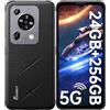 FOSSiBOT F112 PRO Rugged Smartphone 5G - 24GB+256GB/1TB, 7150mAh Telefono Indistruttibile, 6.88 HD+ 120Hz Cellulare da Lavoro Antiurto Android 14, 50MP+16MP Smartphone Rugged, Dual SIM/NFC/IP68/69K