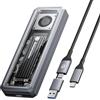 Yottamaster 40Gbps Case SSD M2, Installazione Senza Attrezzi USB4 M.2 NVMe SSD Supporto 2230/2242/2260/2280（M-Key) - Ampia Compatibilità con Thunderbolt 4/3, Windows, Linux e Mac