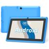 Haehne Tablet 7 Pollici Android, Doppia Fotocamera, WiFi, Bluetooth, Azzurro