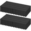 Laneetal Set di 12 Pavimento per Esterno, Pavimento WPC Incastro, per Giardino, Patio, Terrazza, Balcone, Pavimentazione Esterna 30x60 cm, Antracite