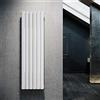 ELEGANT Radiatore di design piatto, 1600 x 462 mm, bianco, per bagno, verticale, a doppio strato