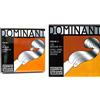 Thomastik Corde per Violino Dominant nucleo di nylon, set 4/4 medium, Mi in acciaio rivestimento alluminio & Thomastik Infeld Vienna Dominant, Corde per Violino, 130 Medium, 1 Pezzo