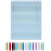 Generic Tende Veneziana in Alluminio su Misura Larghezza 25-165cm Altezza 50-290cm, Privacy, 25mm Persiane Veneziane Orizzontali per Finestre Interne(Light Blue)