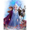 Disney Frozen 2 - Coperta super morbida, 130 x 170 cm, coperta per divano, coperta in pile, calda coperta per bambini Disney Olaf Anna Elsa Sven Kristoff Arendelle