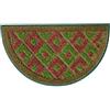 emmevi Zerbino Ingresso Vellutato 40x70cm Tappeto Antiscivolo Lavabile MOD.Gold Dis_11 SEMILUNA Verde