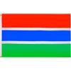 AZ FLAG - Bandiera Gambia - 150 x 90 cm - Poliestere leggero - Bandiera Gambiana con occhielli metallici incorporati - 80 g