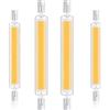 Generico Lampadine LED R7S 118mm Dimmerabile, 20W Sostituisce Alogena 200W J118, 2000LM, Luce Naturale 4000K, Doppia Estremità COB Luce Lineare Proiettore, 4 Pezzi