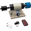 Generic Levigatrice per pelle, 220 V, strumento per levigatura bordi 0-8000 giri/min, perfetta per artigianato professionale in pelle, attrezzatura per brunitura ad alte prestazioni (senza manico flessibile)